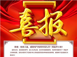 喜報：收獲三連，威勝電氣電網(wǎng)市場九月一周連中3標！