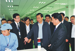 時任全國人大常委會委員長、時任國務院副總理張德江同志視察威勝