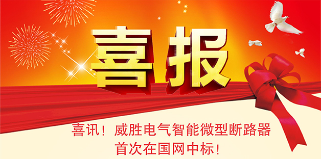 喜報——威勝電氣智能微型斷路器首次在國網(wǎng)中標！