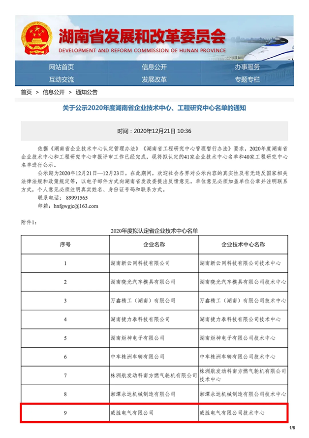 喜報(bào)！威勝電氣又添“省級企業(yè)技術(shù)中心”稱號